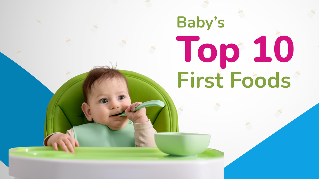 Top 10 first foods for Indian babies including Moong Dal Khichdi, Ragi, and traditional weaning foods for starting solids