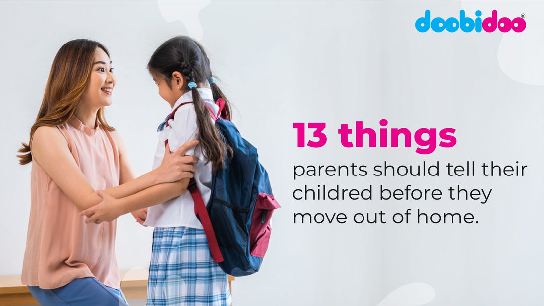Parent teaching child life skills