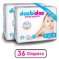 Doobidoo Baby Pants Diapers - Small Size (36 Count) - All Round Softness with Bubble soft Top sheet (4-8 kgs)