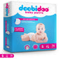 Doobidoo Classic Soft Baby Pant Diapers with Diamond Channels - S (74 count)