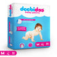 Doobidoo Classic Soft Baby Pant Diapers with Diamond Channels - M (66 count)