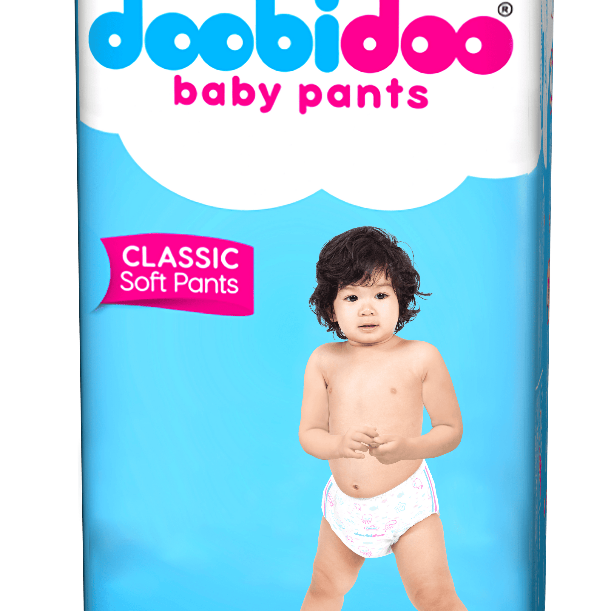 Doobidoo Classic Soft Baby Pant Diapers with Diamond Channels - XL (26 count)