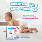 Doobidoo Baby Pants Diapers - Small Size (18 Count) - All Round Softness with Bubble soft Top sheet (4-8 kgs)